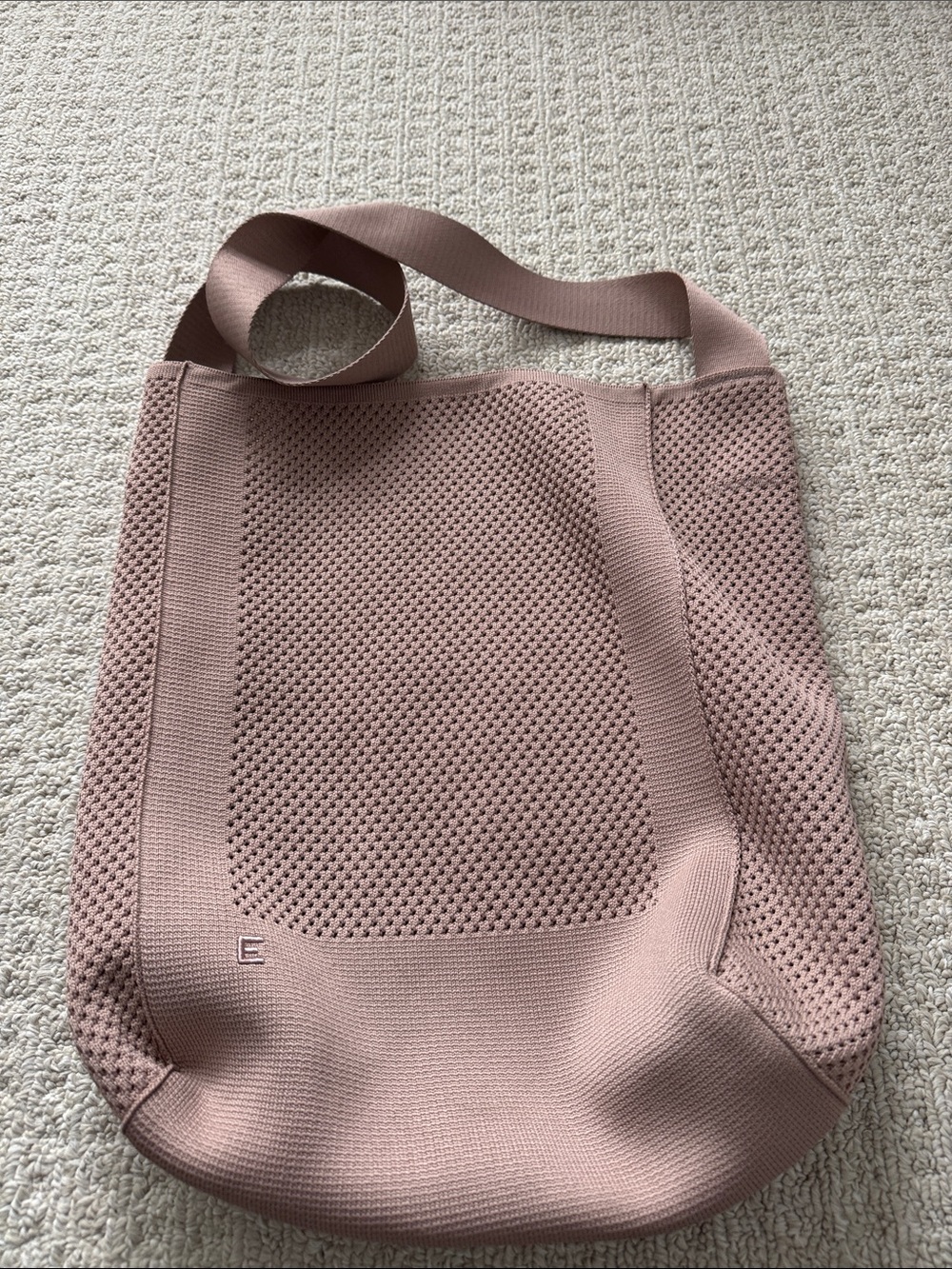 Everlane Mauve-Taupe Knit Shoulder Do it All Tote bag crossbody